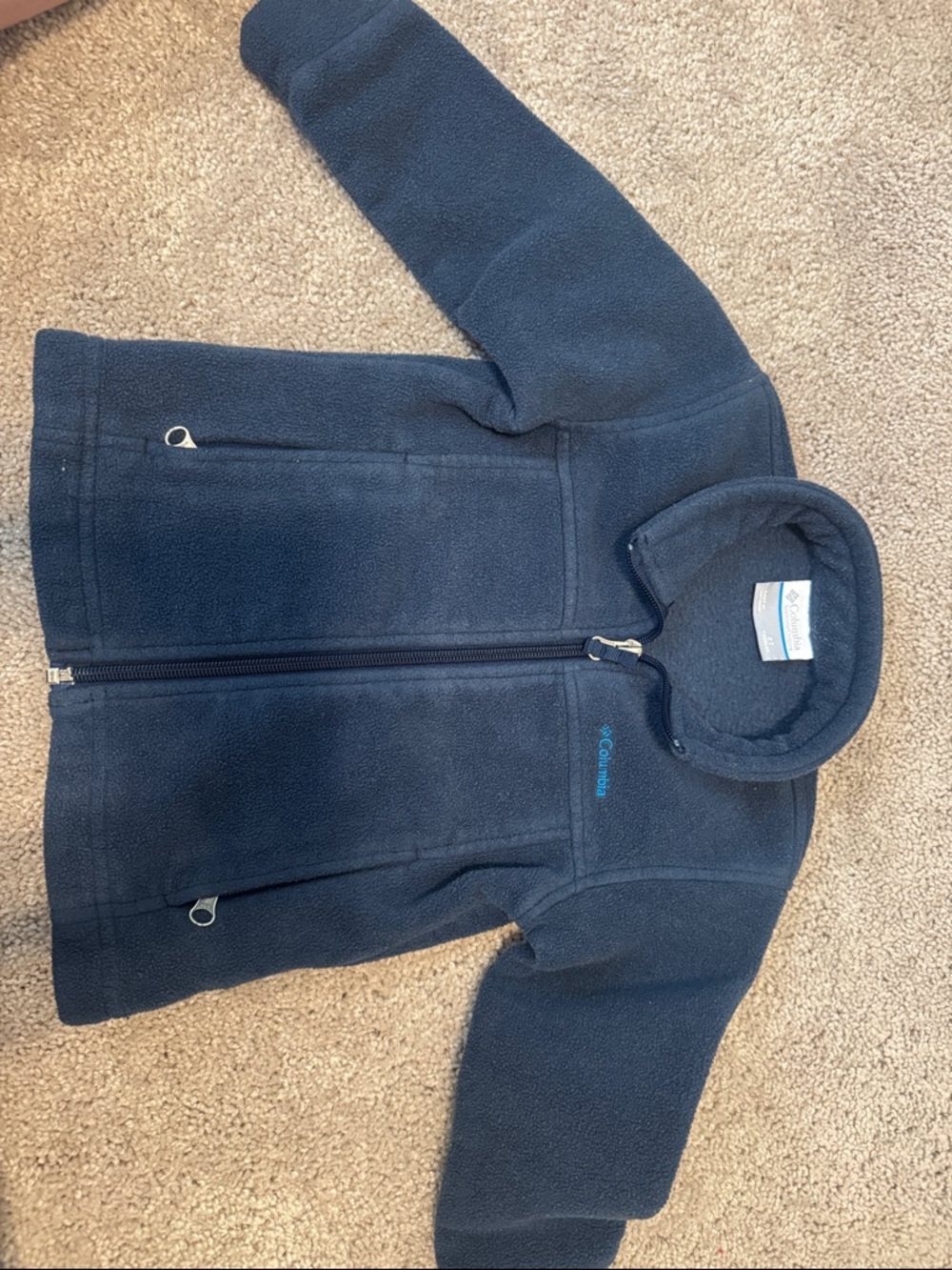 Columbia Kids Navy Full-Zip Fleece Jacket